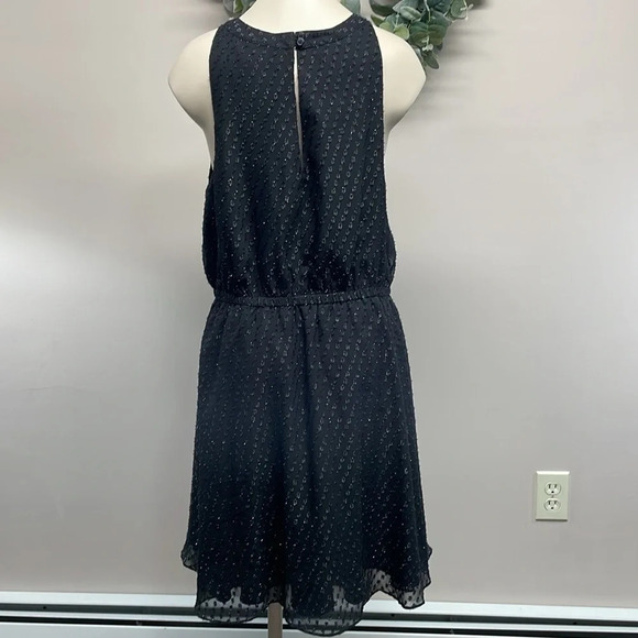 Express Black Halter Dress Keyhole Front and Back L - Picture 4 of 16